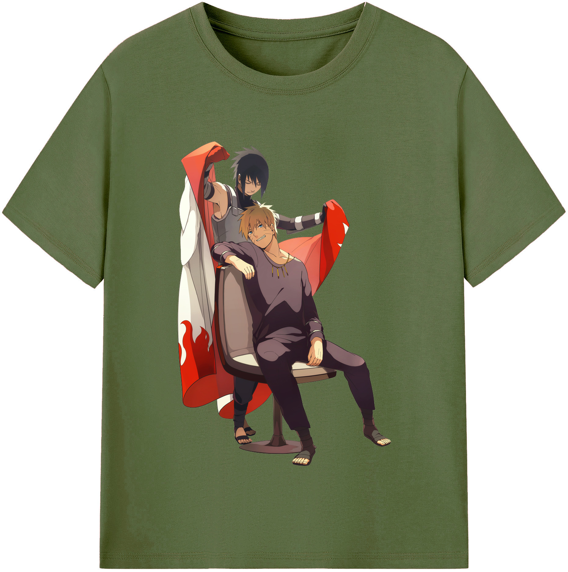 （画像用） NARUTO -ナルト- うずまき ナルト Uzumaki Naruto 綿100％半袖Tシャツ（フロントプリント）